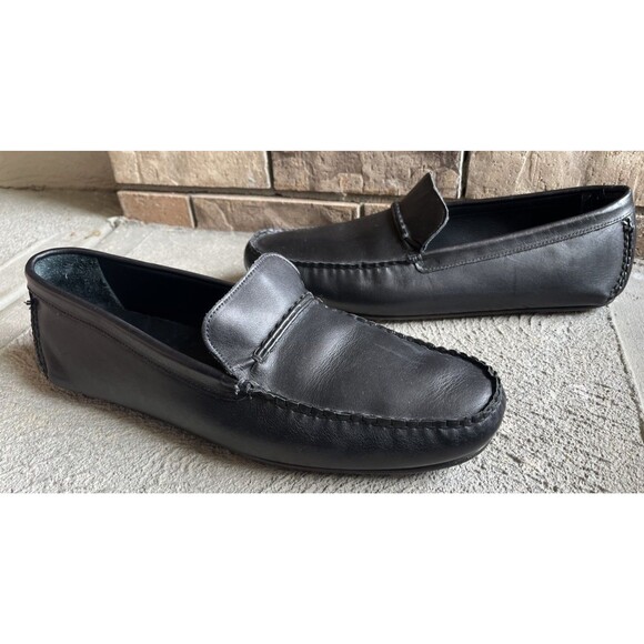 Allen Edmonds Super Sport Driver Men\'s 13 3E Black Leather Driving Loafers main image 5